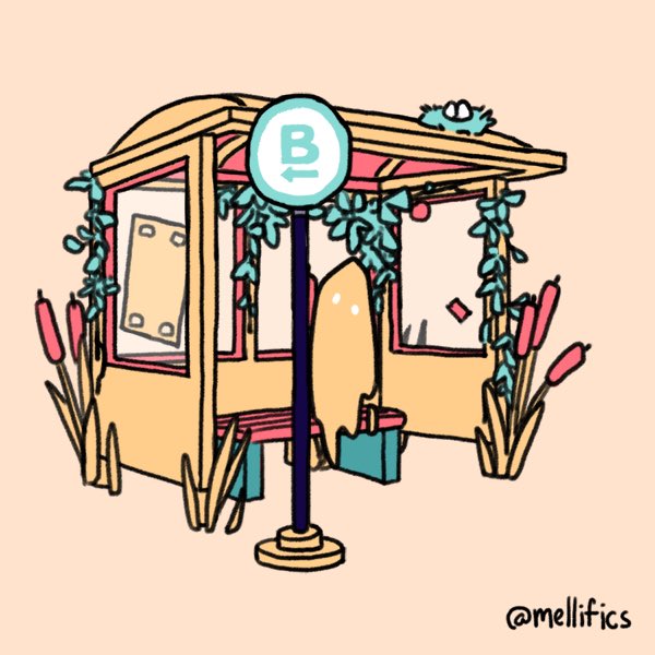 The Light Hearts bus stop!