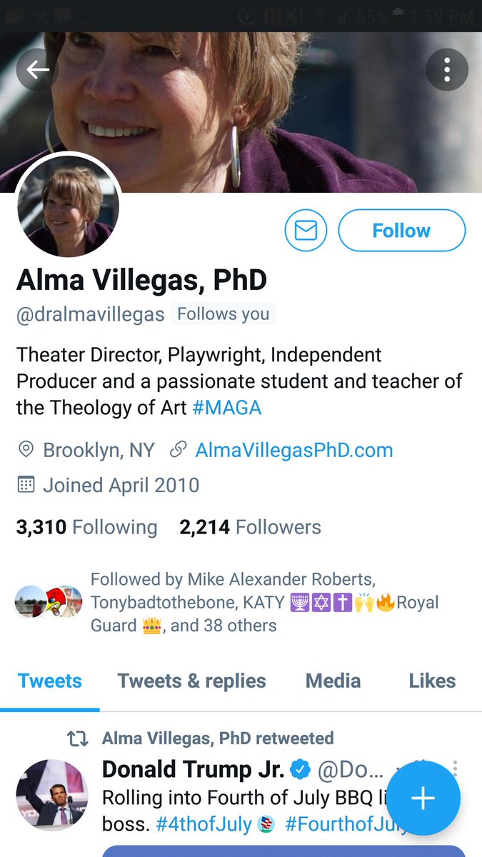 Read my Profile Alma, I will never follow you! #MAGANOWAY