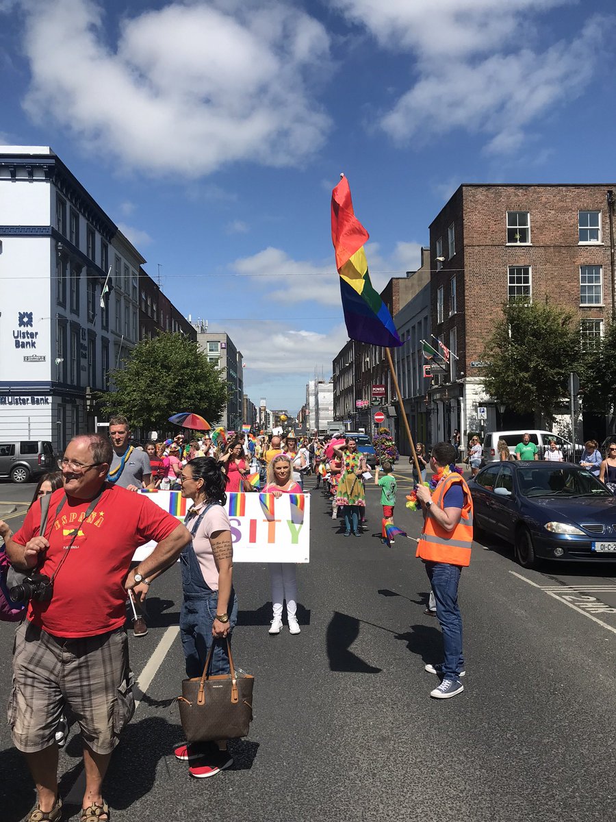 maria16byrne's tweet photo. Best wishes to @limerickpride as they start #pride week. Many events on line this year. Memories of #pride parade in 2018 and  2019 #Limerick. https://t.co/Kvq54KjoPx