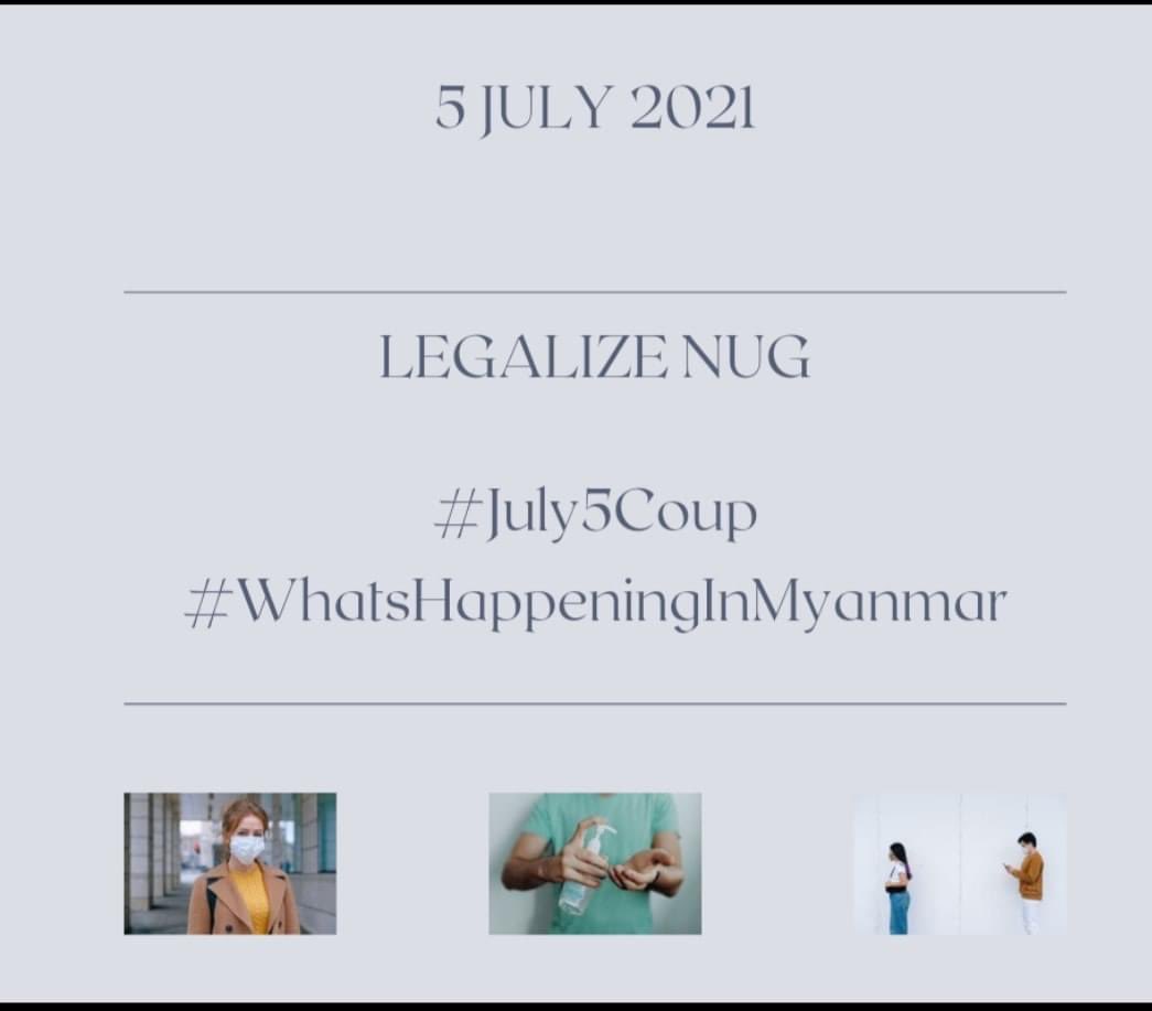 phyuhnin_11's tweet photo. LEGALIZE NUG

#July5Coup
#WhatsHappeningInMyanmar https://t.co/4JAfuhu8l1