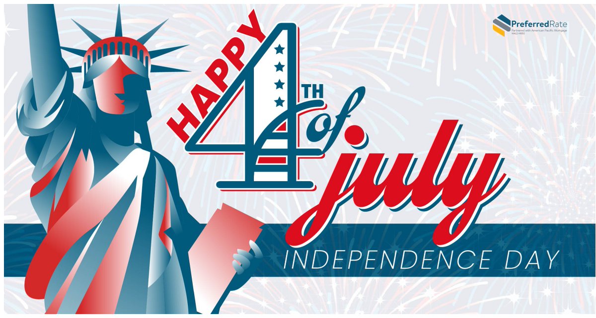 _robertocuevas's tweet photo. Happy Fourth!
#IndependenceDay #July4th #Celebrate #loan #mortgageadvisor #EveryFourthWord https://t.co/DbrkupVklX