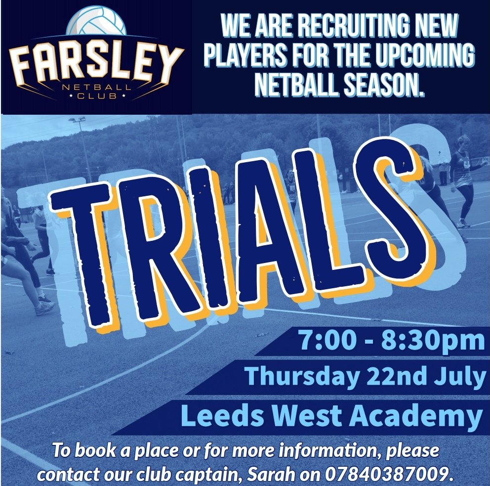 Get involved! 💙💛💙💛
#netball #leedsnetball #netballfamily  #netballteam  #leeds