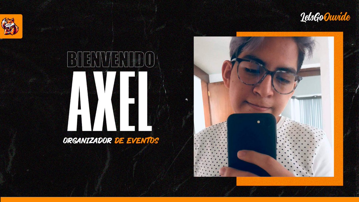 ¡Bienvenido Axel!
  Demosle la bienvenida a Axel, quien nos ayudara a organizar los futuros torneos de Ouvide y asi mismo colaborara con la planificacion de los eventos que tengan nuestros creadores de cotenido, te haremos sentir como en casa y juntos haremos buenas cosas.