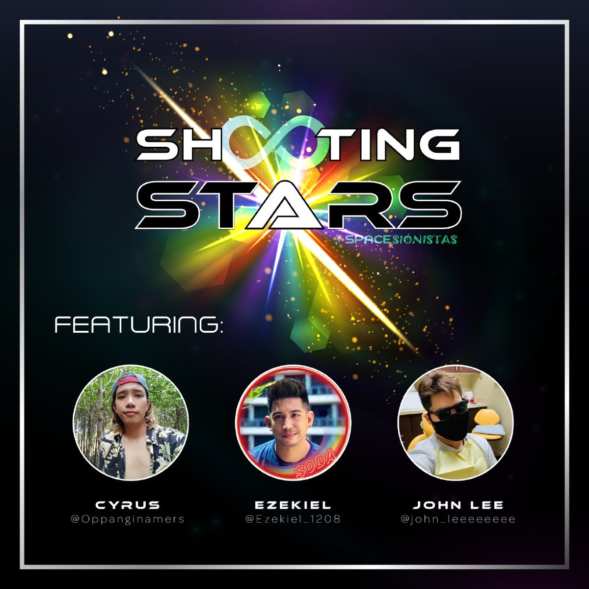 cosmos_fam's tweet photo. Start your Monday with good music!
Join us tonight at 7:00 pm (PH Time) as we feature another set of great singers from SpaceSionistas.
@EzeKieL_1208 @Oppanginamers & @john_leeeeeeee will surely give us the best renditions of their chosen OPM songs.
#COSMOSFam #OPMnight 💙🤍 https://t.co/0PtkswTSyl