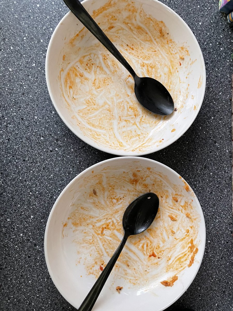 Just made Mumma Zuu’s Jollof Rice from <a href="/ItsBigZuu/">Zig Buu</a> cookbook and we were at the point of almost licking the bowls clean! I’m so glad we have about 7 days worth left, as I am more than happy to eat that every day! Delicious!