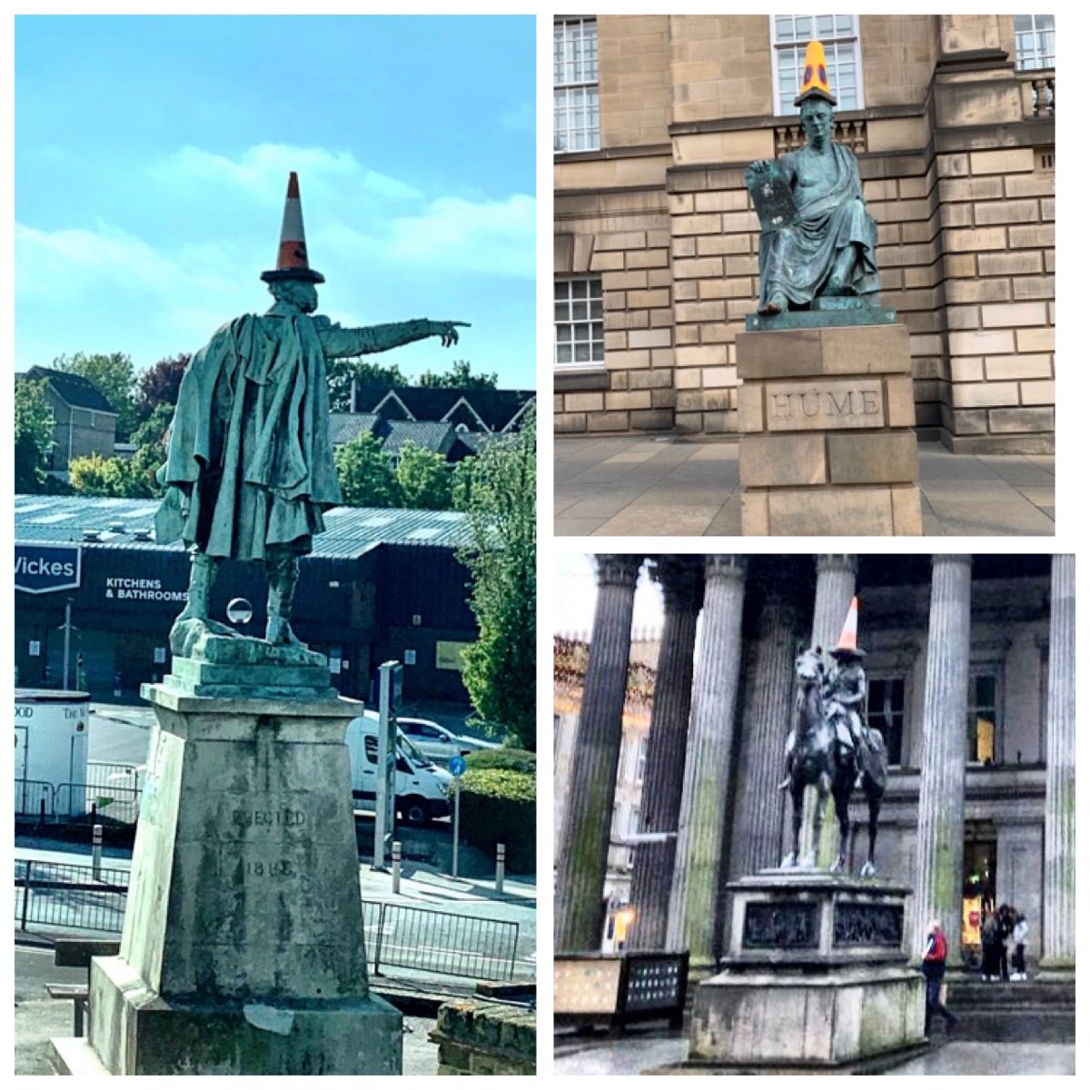 FMADixon1's tweet photo. Monumental coneheads of history. https://t.co/jlu94iu1Ha