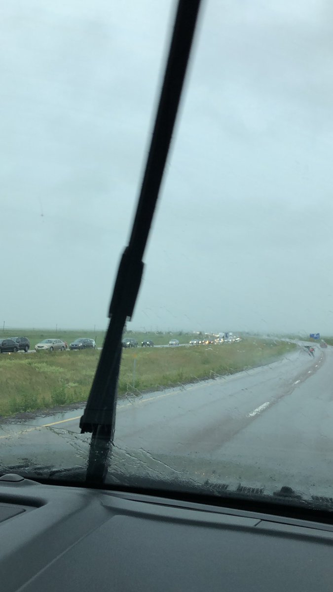 Traffic to #NovaScotia  is backed up to middle of Tantramar marsh (a few km) #packsnacks