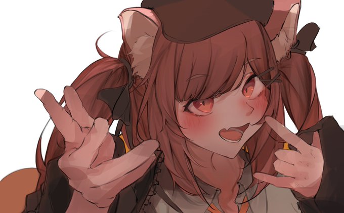 顔と髪はこんなん 