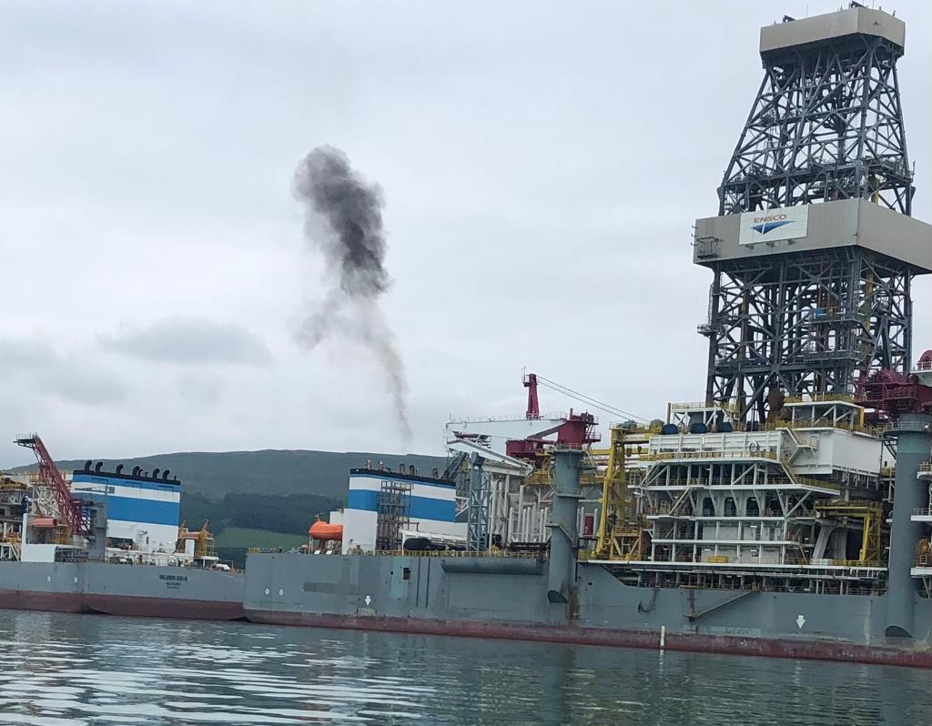 The destructive contempt for our planet is taking place at all levels. Two redundant oil drill ships at <a href="/PeelPorts/">Peel Ports</a> Hunterston, engines running, spewing emissions 24/7 for the past 7 months. There's meant to be a climate emergency in <a href="/North_Ayrshire/">North Ayrshire Council</a> @Glasgow_COP <a href="/ScotGovClimate/">Scot Gov Climate</a>