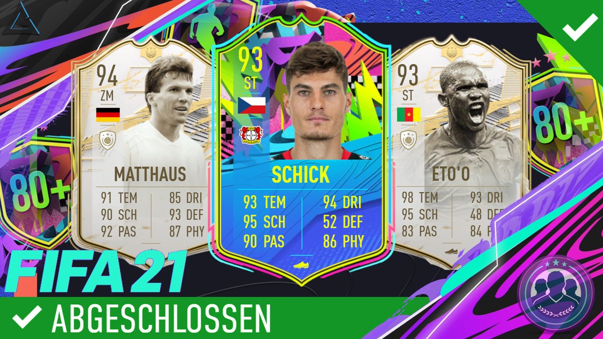 arciigaming's tweet photo. ICON MOMENTS MATTHÄUS & ETO'O SBC! 😍😱 SUMMER STAR SCHICK SBC & 80+ PLAYER PICK SBC
- https://t.co/qcGml2JPyK
- #FIFA21 #FUT21 #SummerStars #SommerStars #FOF #FOFSummerStars #Etoo #Schick #SchickSBC #FestivalofFutball #SummerStar #ArciiGaming #Stream #YouTube #Twitch #Live https://t.co/vt0rOvJfnJ
