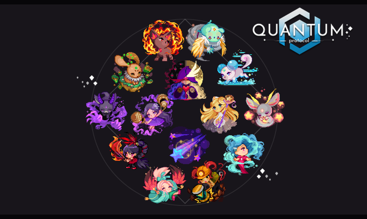 navaniart's tweet photo. Proud to present my second series of card illustrations made once again for @QuantumCardGame . When I was told I was going to draw a mahou shoujo deck I was over the moon 😍  Thank you @KongJaron for the opportunity!

#pixelart #gamedev https://t.co/hQSHUagcAa