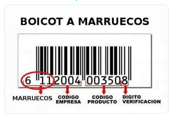 No compres producto marroquí. Boicot a Marruecos #SaharaOccidental #BoicotMarruecos <a href="/EmbajadaSahara1/">Frente POLISARIO Andalucia</a>  saharauivenezuela.blogspot.com/2021/07/no-com…