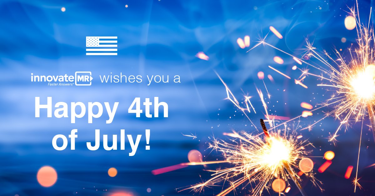 InnovateMR's tweet photo. InnovateMR wishes you a wonderful Independence Day in celebration of this day in American history. 🇺🇸
#fourthofjuly #independenceday #mrx #fasteranswers https://t.co/lXfCHO1SIP