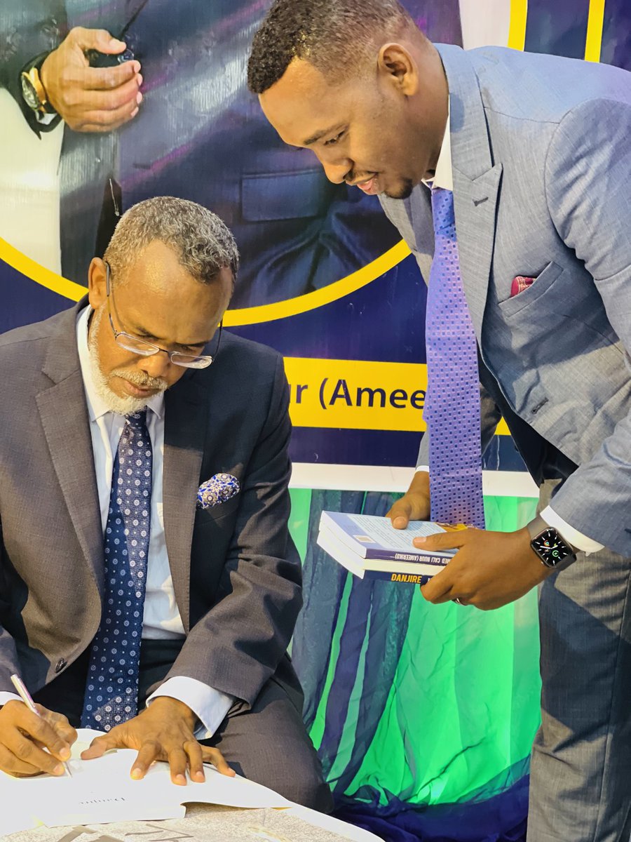 sadik1021's tweet photo. Very pleased to Participate with the Director of Environment, Office of the Primer Minister, Keinadid Ali over the launch of Danjire book by Ambassador Mohamed Ali Nur Americo  who served the nation with utmost passion and commitment. https://t.co/wFAK6DBBsP