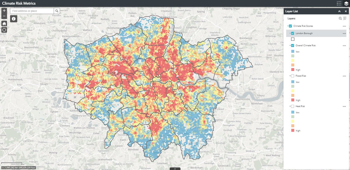 #MapOfTheWeek for #LCAW2021: <a href="/LDN_environment/">LDNMayor Environment</a> <a href="/BloombergAssoc/">Bloomberg Associates</a> LONDON-WIDE #CLIMATE RISK MAPS

🗺️publichealthmaps.org/map-of-the-week

<a href="/EsriUK/">Esri UK</a> <a href="/Esri/">Esri</a> #LondonClimateActionWeek #NetZero #COP26 #ClimateCrisis #ClimateAction #ClimateJustice  #HealthGIS #GovTech #PublicHealth #GIS #PublicHealthMaps