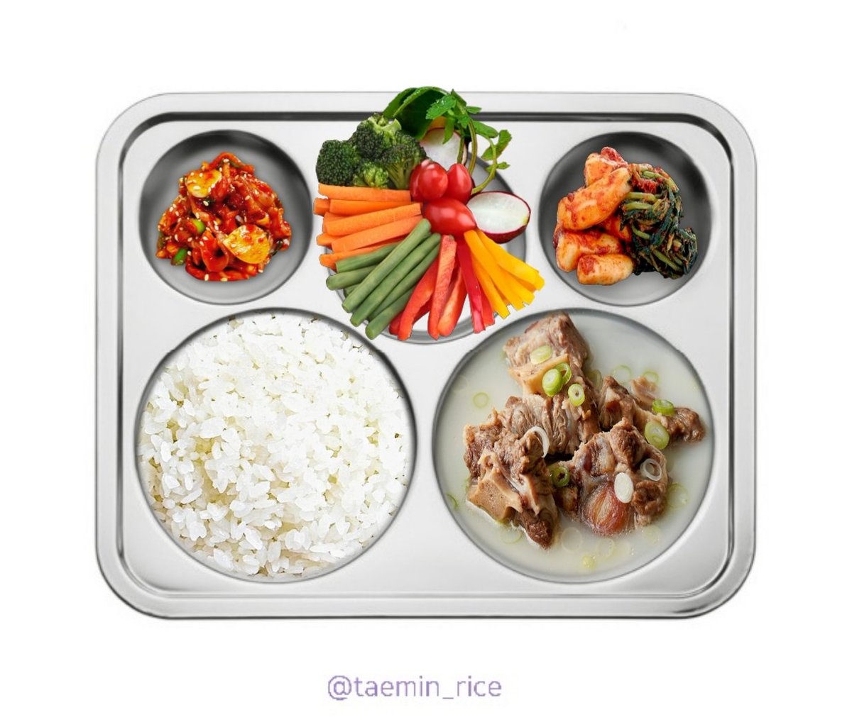 taemin_rice's tweet photo. 2021.7.7 (수) 중식 

밥
꼬리곰탕
오징어젓무침
채소스틱
총각김치

#태민 #taemin #テミン #泰民 https://t.co/VBjkyxGciv