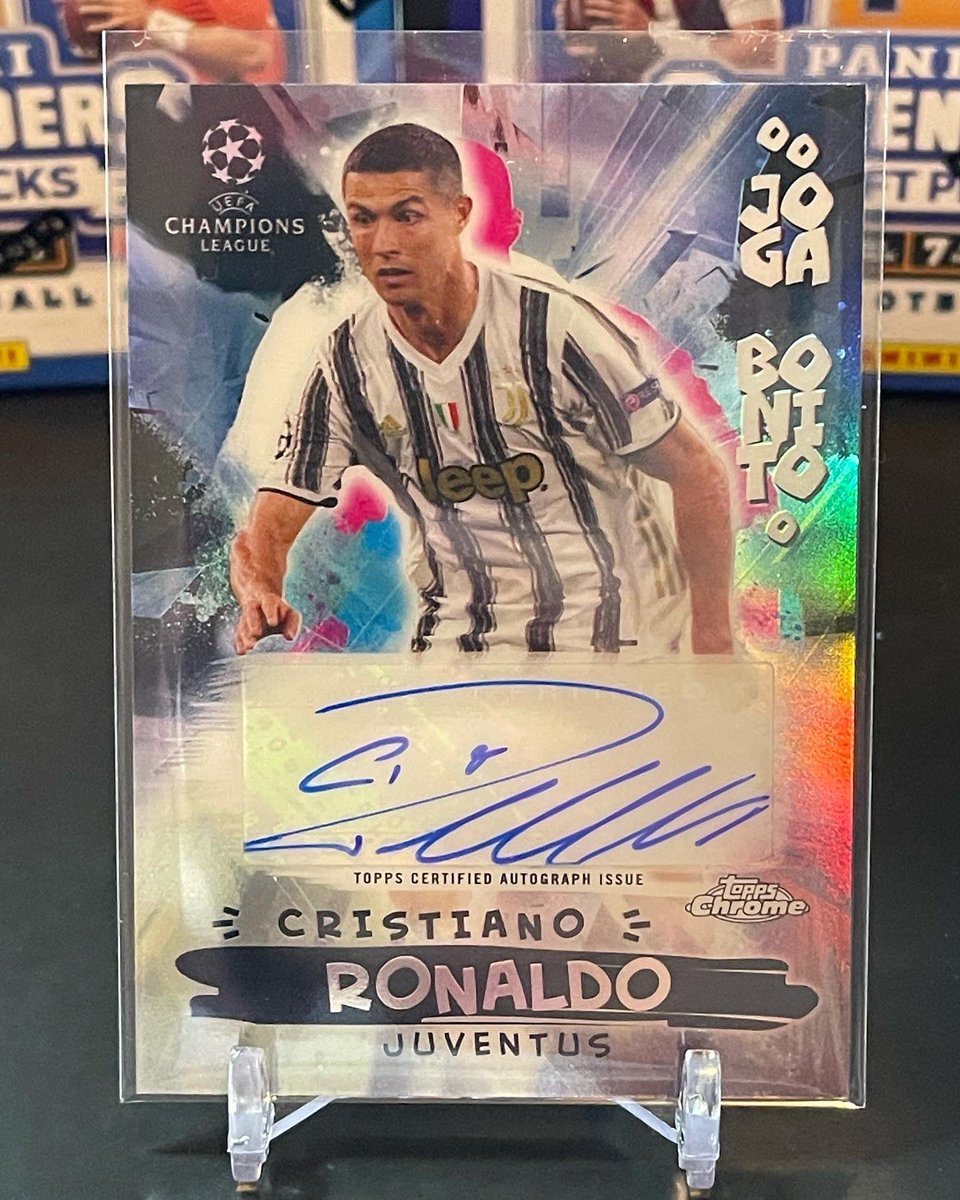 webbyvision's tweet photo. Don’t ever think you can’t can’t get something jaw dropping from a blaster!! 2020 Topps Chrome Cristiano Ronaldo Auto! 
.
.
.
.
.
#ronaldo7 #ronaldo #toppschromesoccer #toppschrome #autograph #championsleague #panini #topps #sportscards #thehobby #whodoyoucollect https://t.co/RwvWOgOWHQ