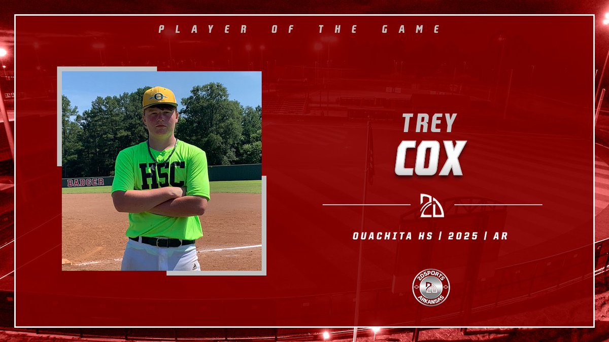 2DsportsbsbAR's tweet photo. βοΈ #TopPerformer βοΈ
Trey Cox:
2-3
Summer Team: Hot Springs County
#BattleInArk https://t.co/e7jIZCY3IP