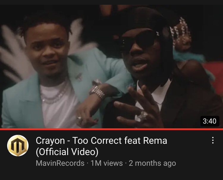 CrayonTroops's tweet photo. @crayonthis x @heisrema - “Too Correct” has reached 1 Million views on @YouTube 🌪🦇💿⛓
#TooCorrect #CrayArmy https://t.co/XE1kI89v1D