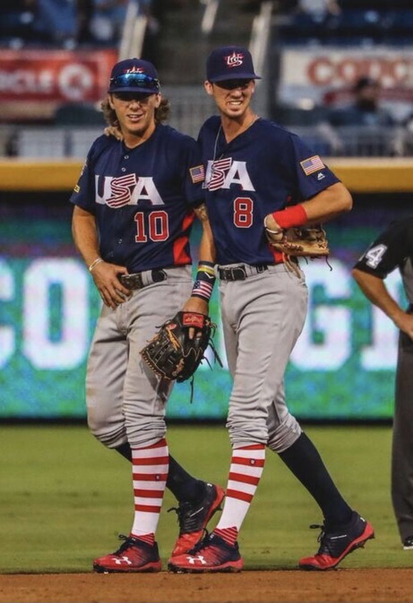 StottDbackmom's tweet photo. Happy 4th everyone! A little Team USA 4th throwback! Love these two! Be safe!! @bradenshewmake @bryson_stott10  #starsandstripes #teamusa https://t.co/5xI9Uny23u