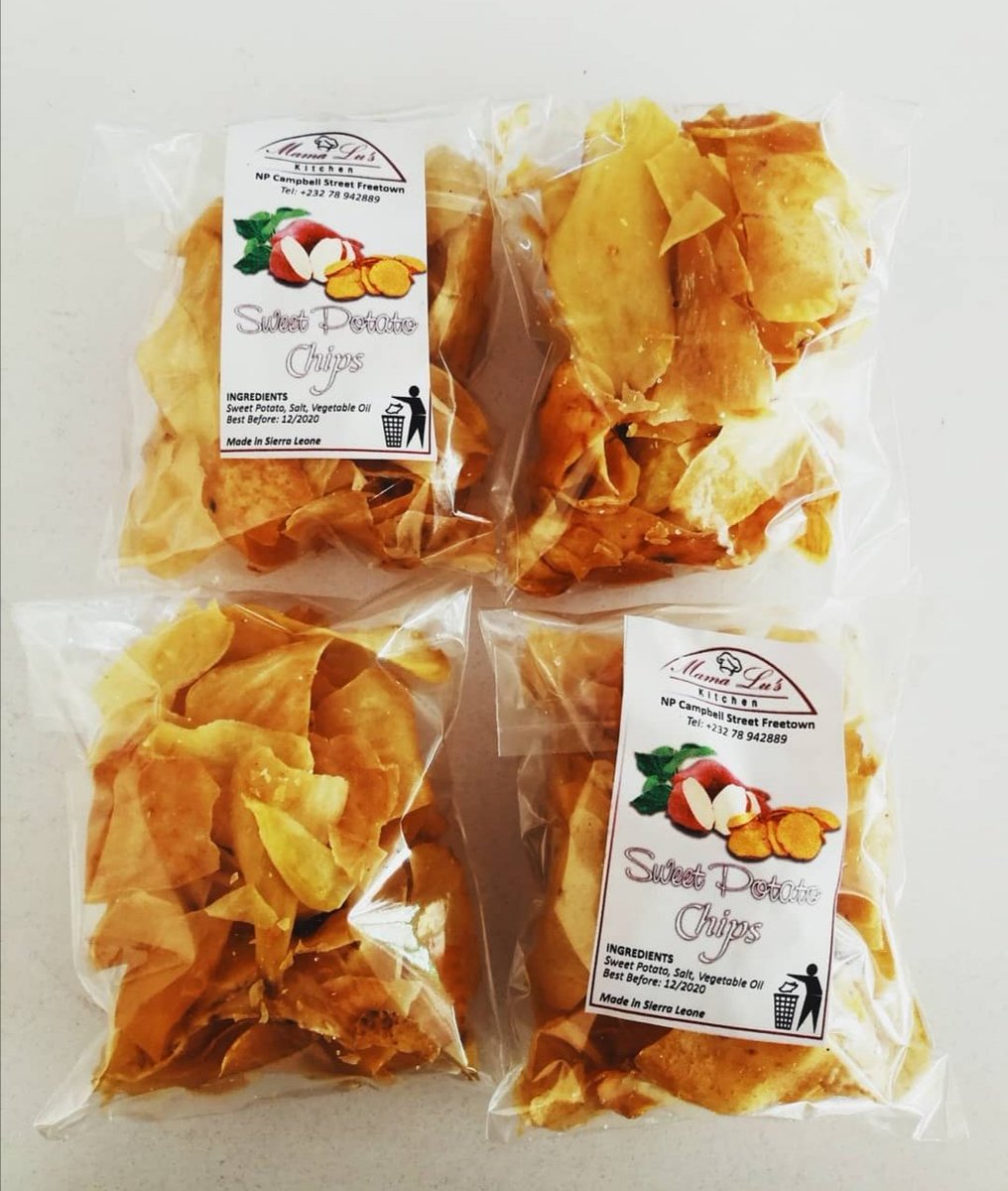 Which do you prefer?

Retweet - MLK Spicy Sweet Potato Chips

Like - MLK Sweet Potato Chips

#mamaluskitchensl #madeinsierraleone
#SaloneTwitter
#SierraLeone