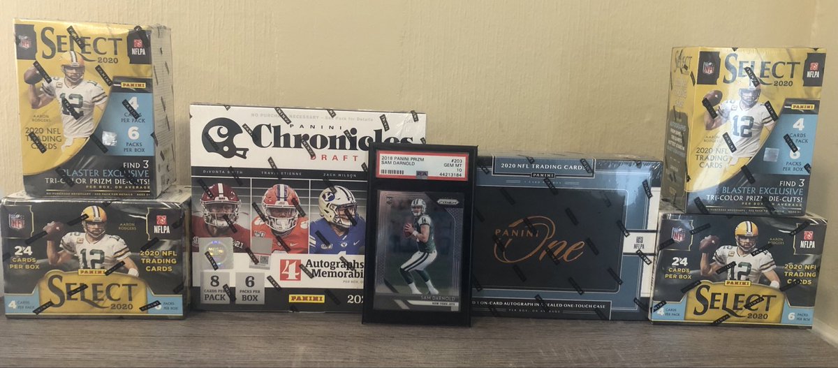 WarriorCards's tweet image. 2020-21 NFL Break

4 2020 Select Blasters
1 2021 Chronicles Hobby
1 2020 Panini One Hobby

One spot will win a 2018 Prizm Sam Darnold PSA 10!

$30 gets you a random team

Leave a reply if you want a spot!

@HobbyConnector @sports_sell