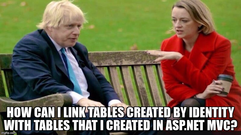 overflow_meme's tweet image. How can I link tables created by Identity with tables that I created in ASP.NET MVC? stackoverflow.com/questions/6824… #aspdotnetidentity #csharp #sql #aspdotnetmvc