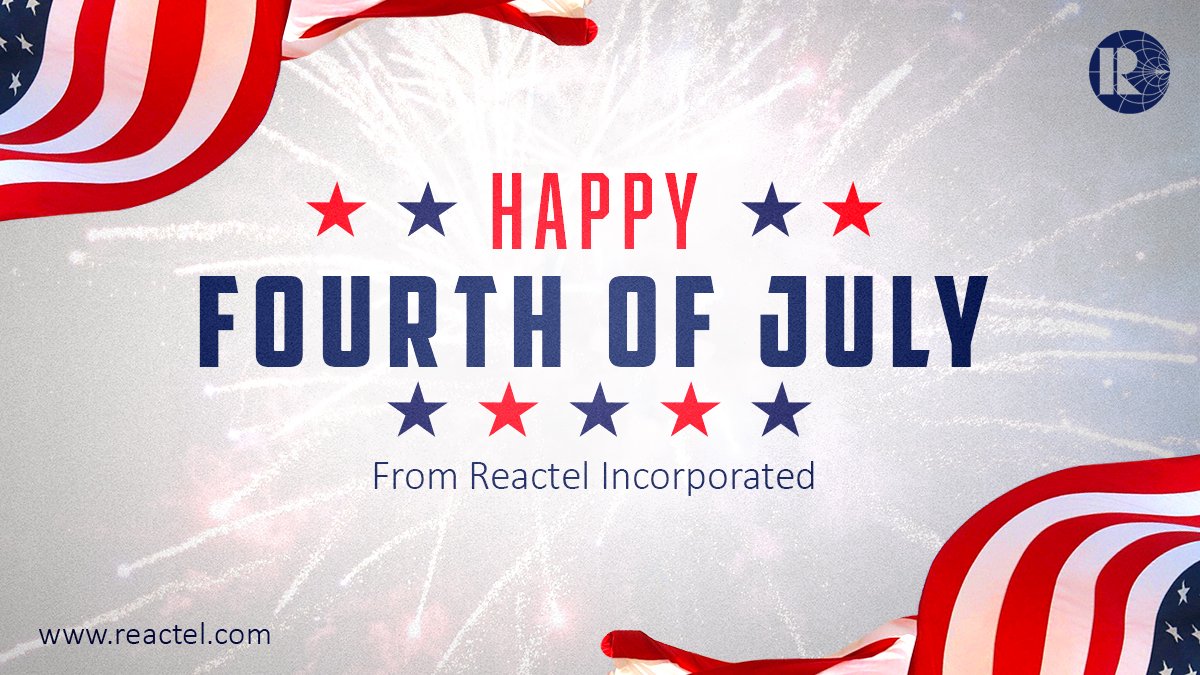 Happy #IndependenceDay from all of us at Reactel!