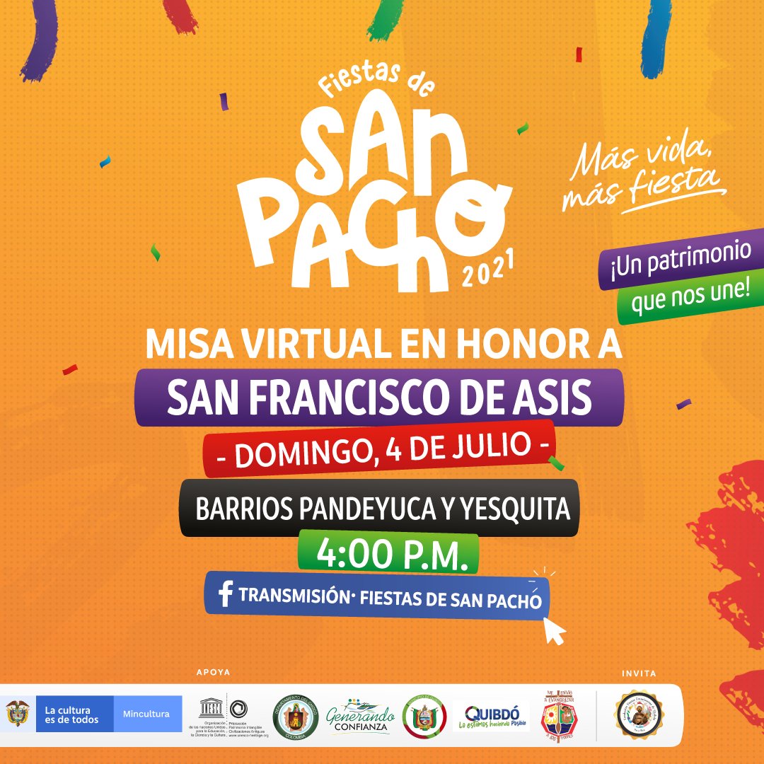 📢 Hoy a las 4:00 p.m. por nuestra cuenta de Facebook  transmisión en vivo de la Misa en honor al Seráfico de Asís🙌🏾 a cargo de los barrios Pandeyuca y Yesquita‼⬇️ facebook.com/FiestasdeSanPa…