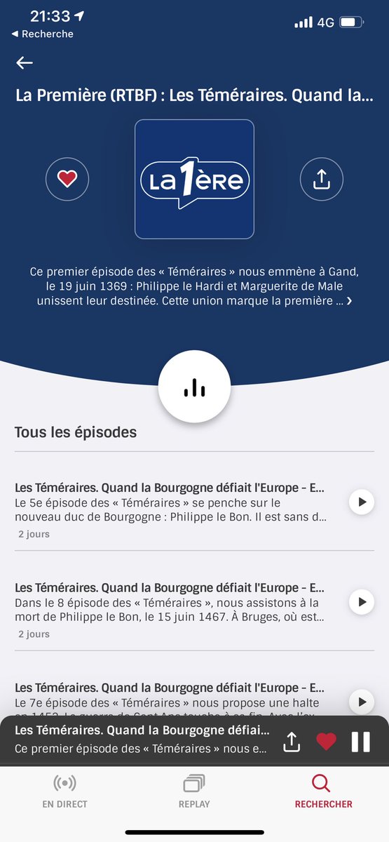 radioplayerBEfr's tweet photo. @Amphigou @bartvanloo @lapremiere @RTBF Les épisodes sont disponibles sur l’application Radioplayer. https://t.co/AL2D6XL2E4