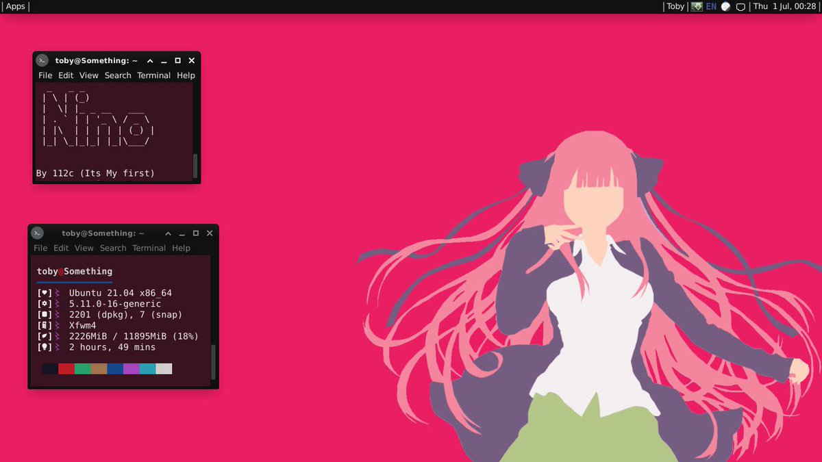 XfceNation's tweet image. Credit: 112c_ on Reddit
#MakeXfceBeautiful #CustomizeXfce #XfceUI #LinuxDesktop #ShowYourLinuxDesktop

reddit.com/r/unixporn/com…