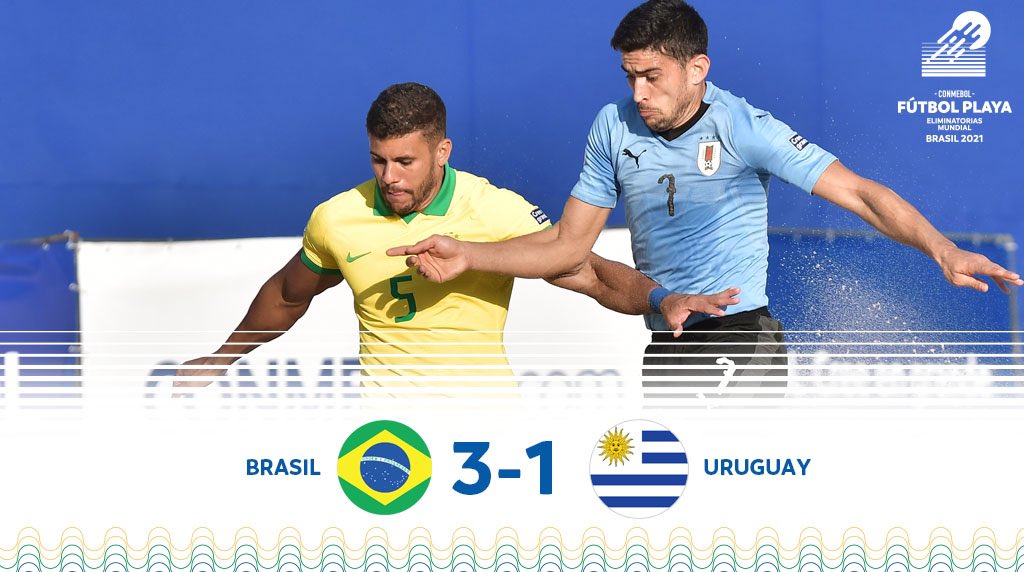 Fútbol playa: Uruguay cayó 3-1 ante Brasil en la final de las