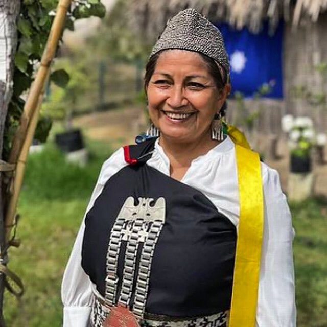 munisancarloscl's tweet photo. ❤️ Saludamos a Elisa Loncón en este día histórico para nuestro país. Elisa, un orgullo para Chile 🌈 #ConvencionConstituyente https://t.co/3pJPwbTSCC
