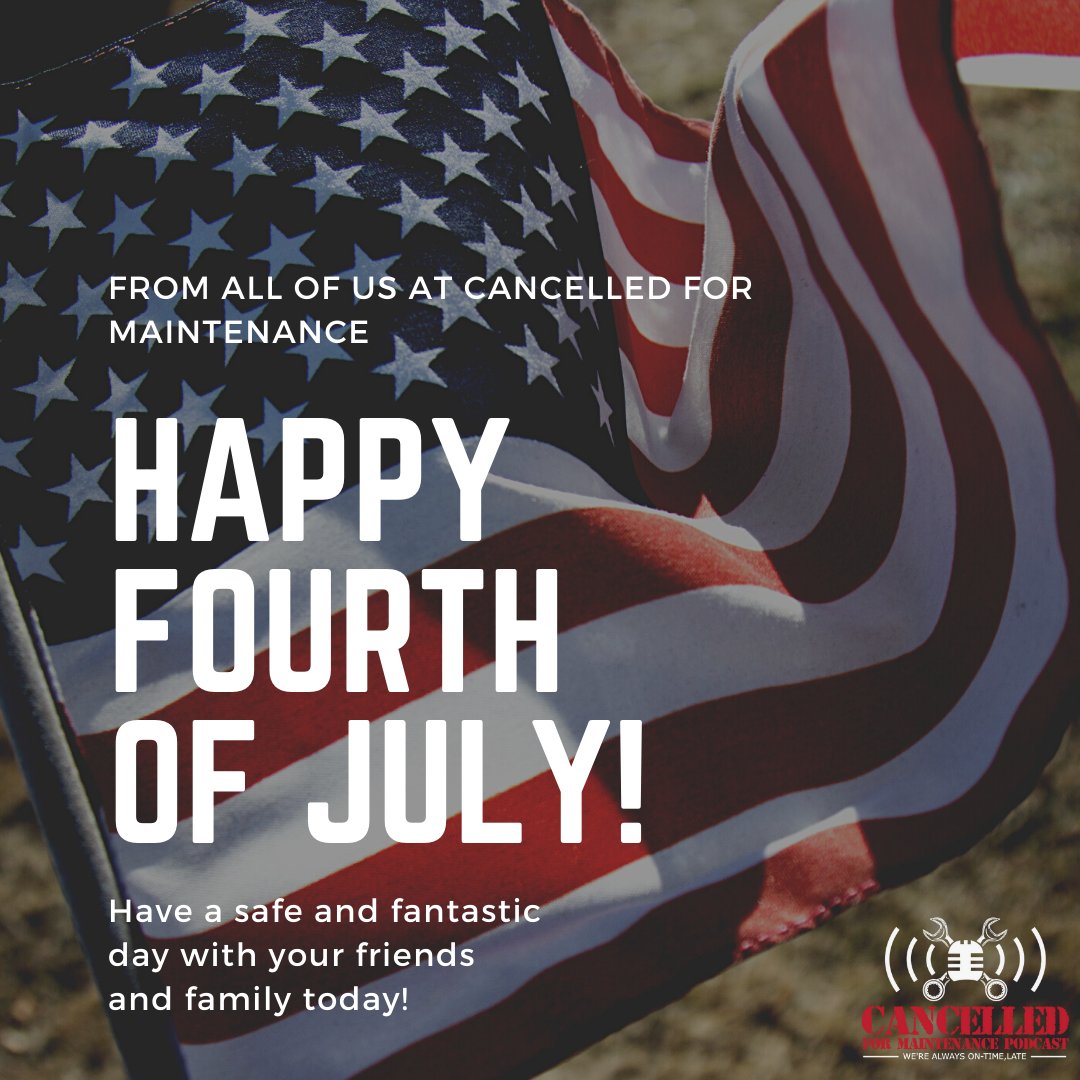 CXMXpodcast's tweet image. Have a safe and happy weekend everyone with special shouts to everyone who gotta put in work today, we see you hustlin!

#cxmx #happy4thofjuly #somedontgetdaysoff #essentialworkers #fireworksandbbq #aircraftmechanics #podcasts #podcastrecommendations
