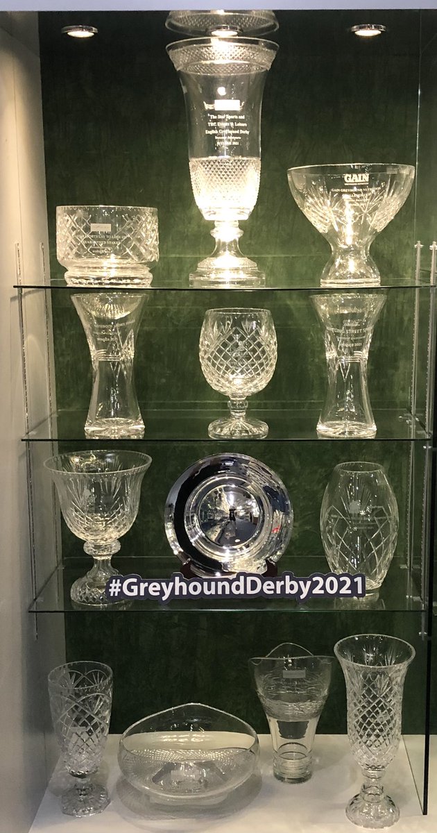Good luck to all finalists in the <a href="/StarSports_Bet/">Star Sports Bookmakers</a> Greyhound Derby <a href="/TowcesterRaces/">Towcester Racecourse</a> next Saturday - here are the trophies for the Final and all supporting races.

Hope everyone had an enjoyable evening 🏆❤️🐾
