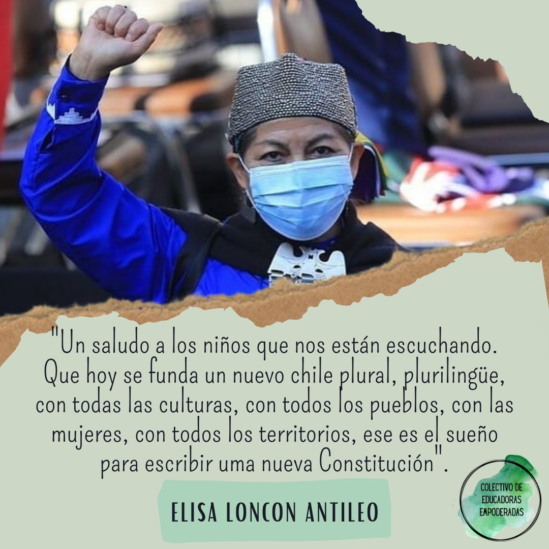 coedemcl's tweet photo. 🟢 Agradecemos y felicitamos a @ElisaLoncon, por visibilizar e incoporar a los niños/as/es en su discurso, hoy se da un gran paso en la historia de Chile, y la niñez debe estar en la nueva consitución.

#educacionparvularia #educadorasdechile  #elisaloncon https://t.co/o4W1d9RcFY