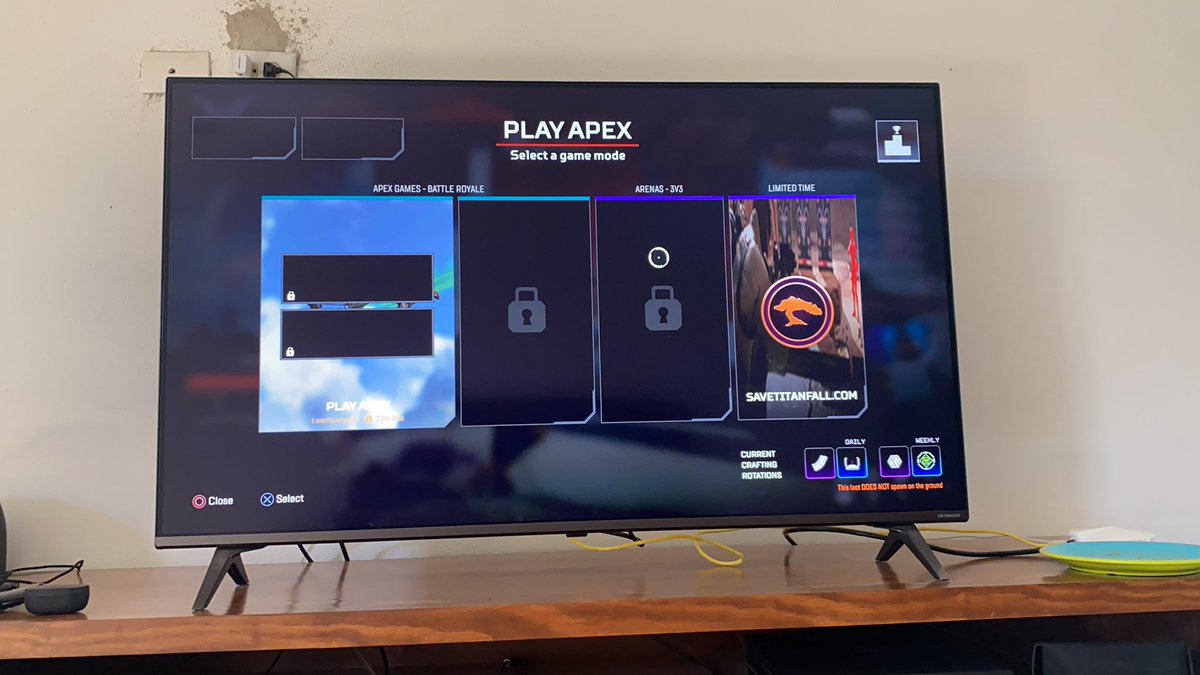 Ps4Rod's tweet image. Pues al tampoco para #ps4 se puede jugar #ApexLegends #SaveTitanfall