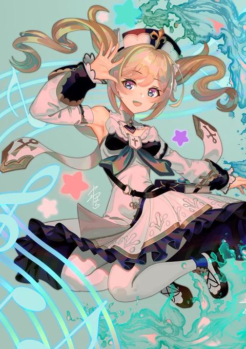 バーバラちゃん🎉🎉🎉🎉🎉🎉
#原神 #GenshinImpact #バーバラ生誕祭2021 