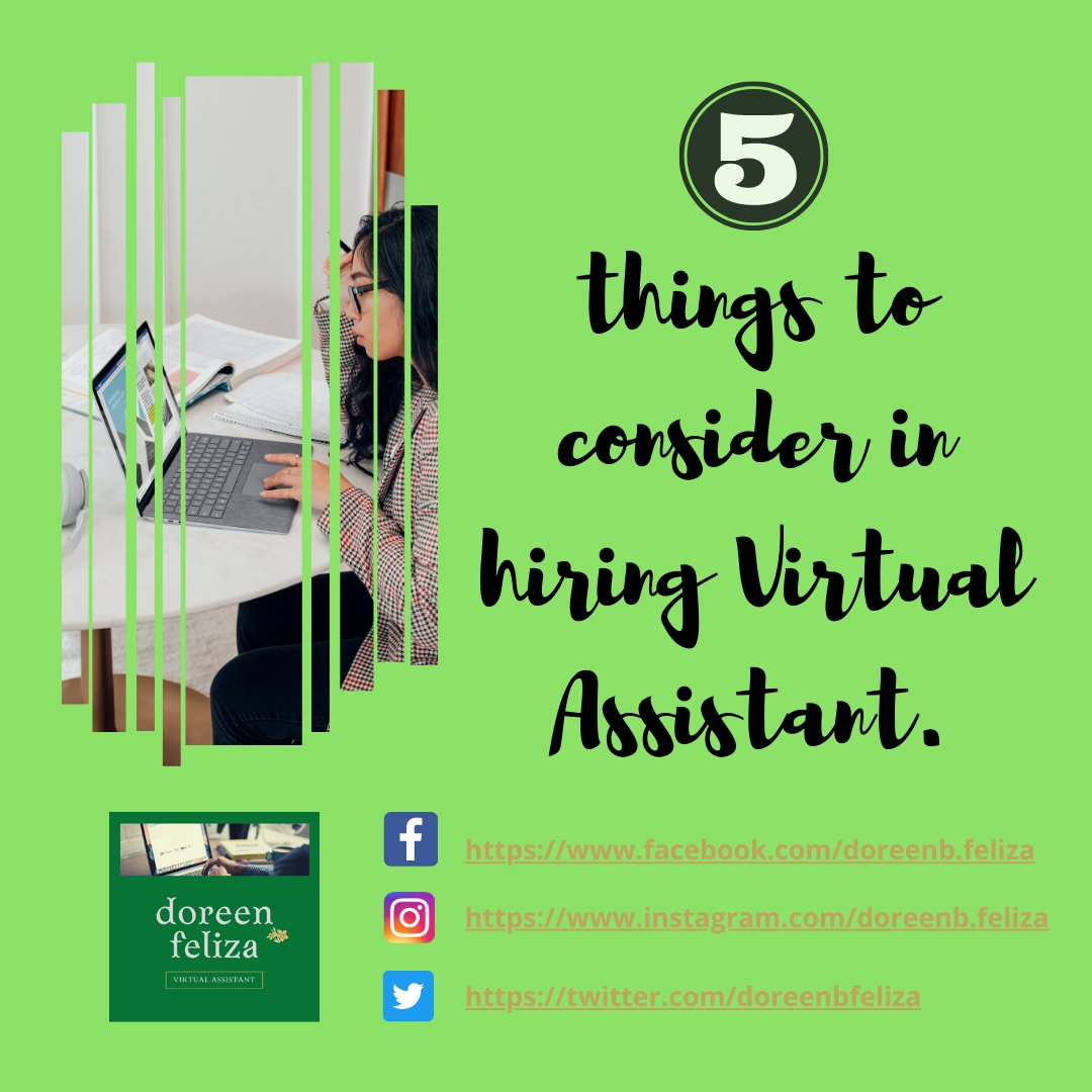 doreenbfeliza's tweet photo. 📟A virtual assistant should have a good internet connection, personal space, reliable, meet deadlines, and multitasking.

#internetconnection #personalspace #reliable #deadlines #multitasking #filipinova  #filipinovirtualassistant  #virtualassistant  #workfromhome #homebasedjob https://t.co/McLRonrWrc