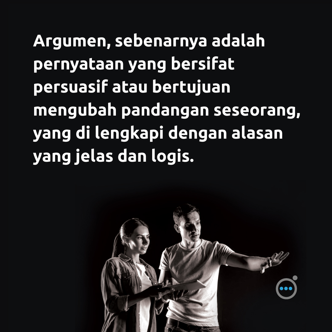 LatihLogika's tweet photo. Menguasai cara menyusun argumen dan penggunaan penalaran tidak hanya memungkinkan kita untuk
menyampaikan pendapat yang meyakinkan lawan bicara. Kita juga dapat menggunakannya untuk menyampaikan sanggahan terhadap opini lawan bicara.
#LatihLogika #berpikirkritis #howtoargue https://t.co/lkAtQcDgP8