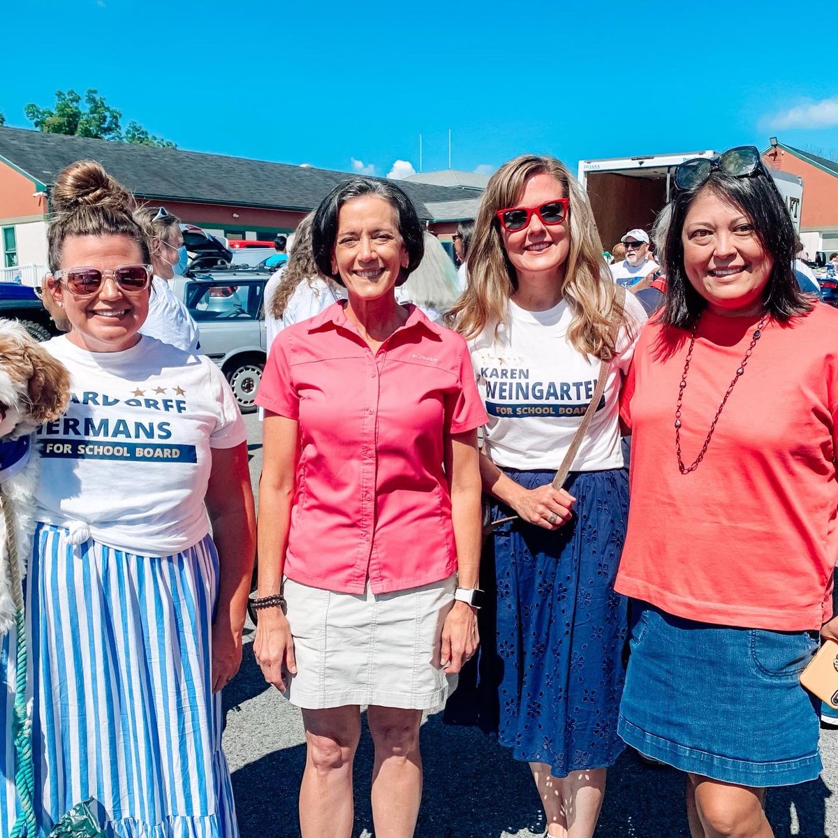 #Happybirthday, America! 🇺🇸
Our team was proud to celebrate the #4thofJuly in #Skippackpa today with community leaders, our families, friends, pups, and  thousands of star-spangled parade goers!
❤️🤍💙🗽⭐️
Thank You Skippack Democrats for the invite! ✌🏽
#IndependenceDay