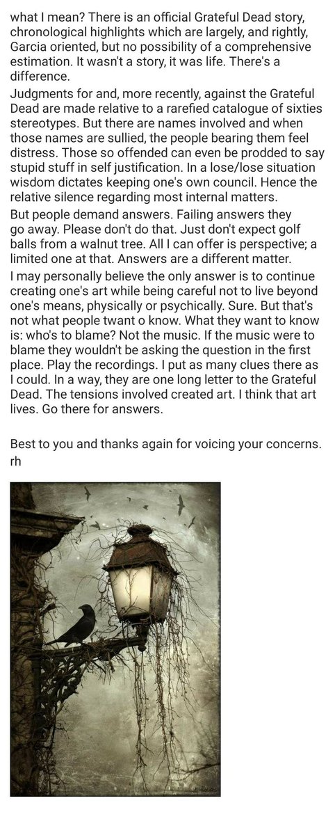 Robert Hunter, Wrote A Letter
After The Death Of Vince.
<a href="/GratefulDead/">Grateful Dead</a>