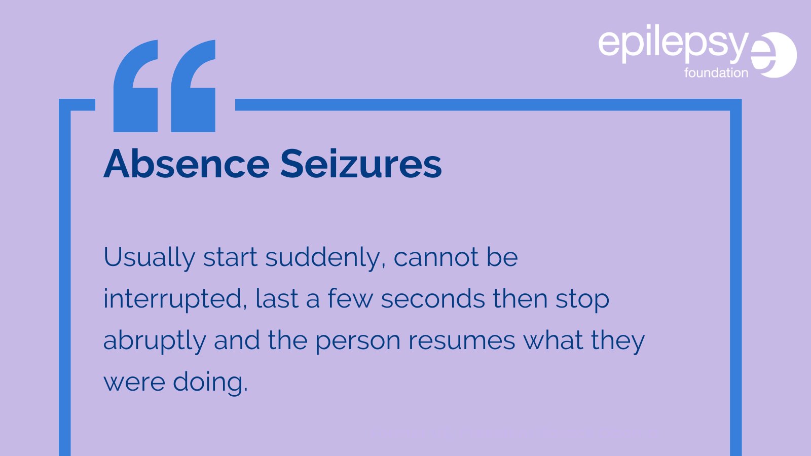 Absence Seizures