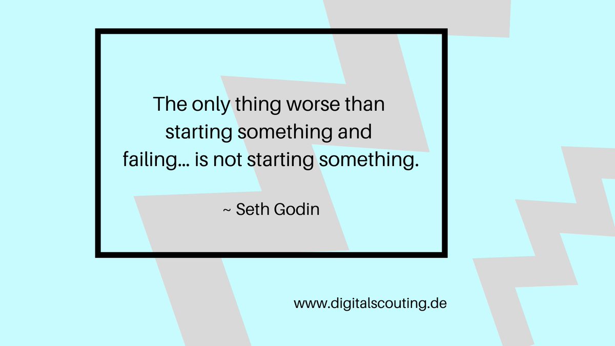 TT_SethGodin's tweet photo. @stratorob: 'The only thing worse than starting something and failing… is not starting something.
~ Seth Godin #Quote

#Digital #Marketing #ContentMarketing #SEO #LeadGeneration #Strategy #SocialMedia #ThinkBigSundayWit… https://t.co/mJvAXTMD5N, see more https://t.co/n6DDqpR9Oh