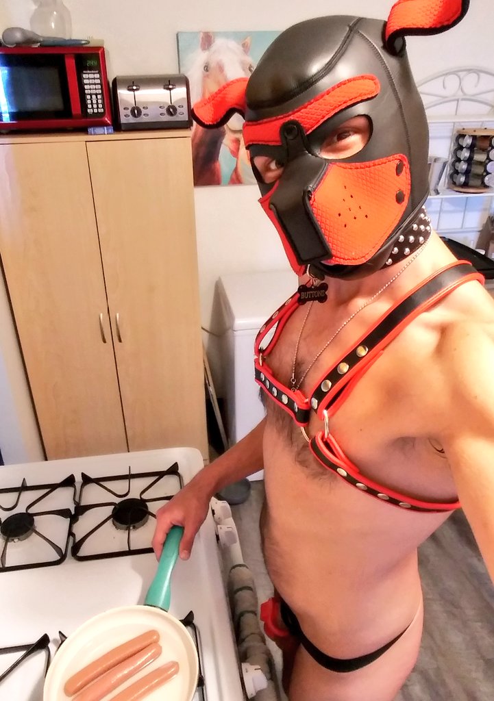1 pic. ? Chow time! ? hot dogs for the...hot dog? ??
#gaypup #puppyplaycommunity #puppyplay #gay #gayselfie