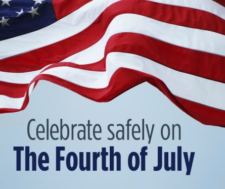 Asking everyone to celebrate safely but also consider the safety of others, this includes our members working, veterans w PTSD and animals!