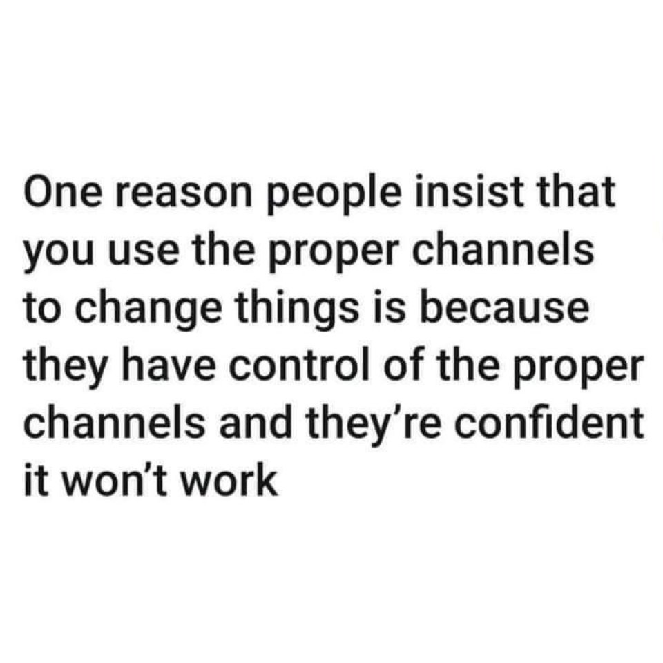 StubblyStephie's tweet image. #ProperChannels