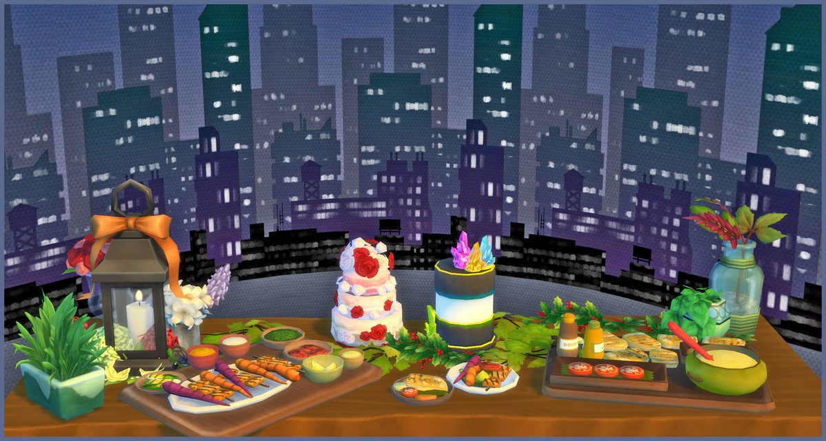 icemunmun's tweet photo. Some more stuff I made! Two wedding cakes and 2 large platter of food! A green sunlight wedding or a reception by the moonlight and city lights ? https://t.co/jo8KptZWDx