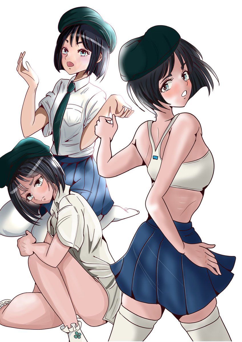 ベレー帽少女part 5 Cooljapan Manga スポーツブラ Yoshioponのイラスト ベレー帽少女part 5 Cooljapan Manga スポーツブラ Yoshioponのイラスト