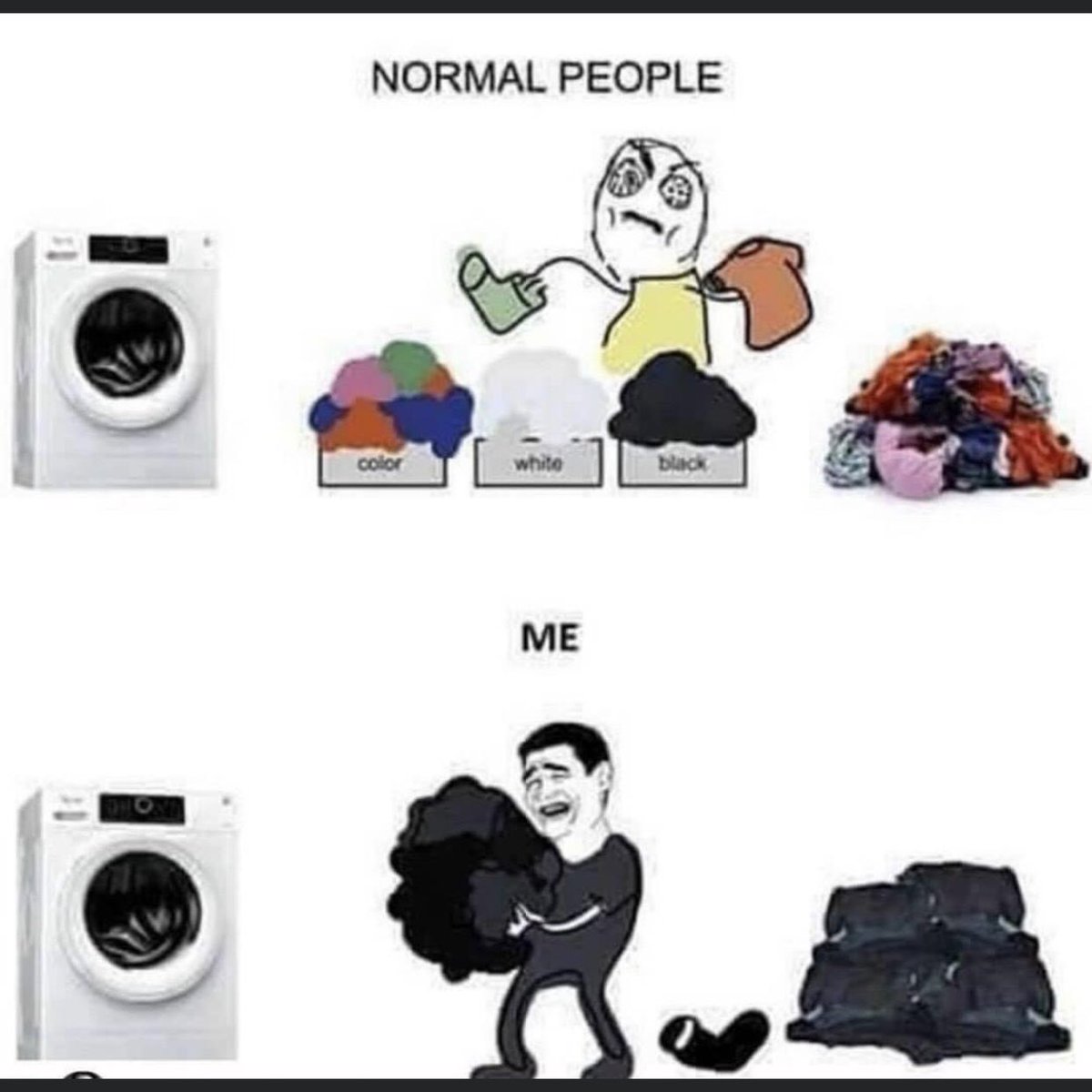 Laundry day 🖤 
#sundaymeme #sundaymemes